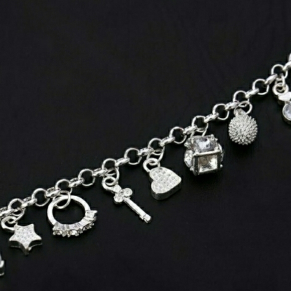 925 Sterling Silver Charm Bracelet - Picture 3 of 4